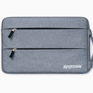 Rajindras Laptop case sleeve with handle, fits 15–16" laptops, MacBook, HP, Asus. Waterproof Laptop Sleeve/Cover (Grey, 16 L)
